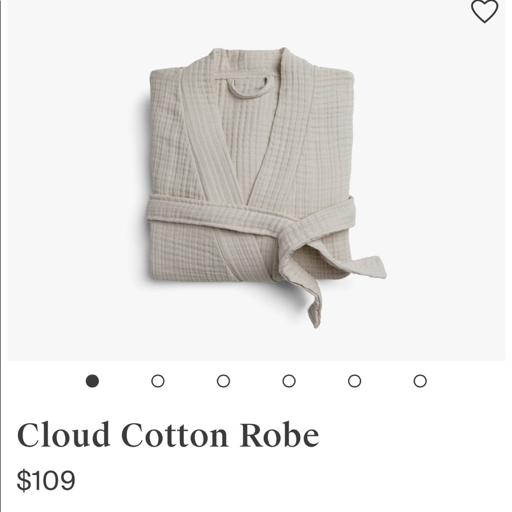 Parachute Cloud Cotton Robe in color bone, size S